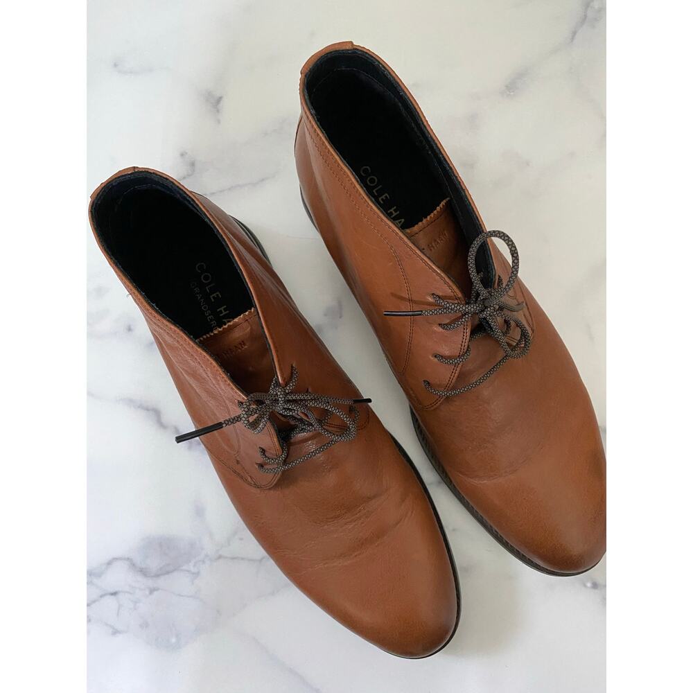 Cole Haan Holland Grand Chukka Boot British Tan Size 12 - Picture 2 of 7